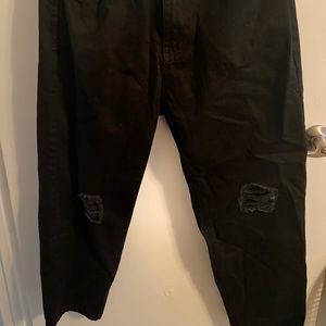 Black new pair of boohoo jeans. They are for petite as well.